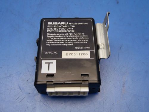 06-07 subaru impreza wrx keyless key less entry unit module computer 88035fe190