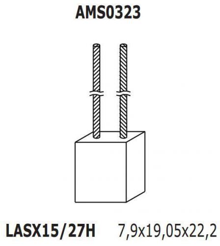 Starter brushes repair kit set x10 940114430323 ams0323