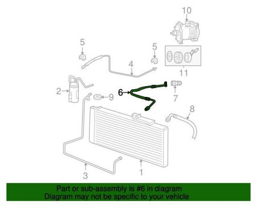 Genuine dodge suction &amp; discharge hose assembly 55056928aa