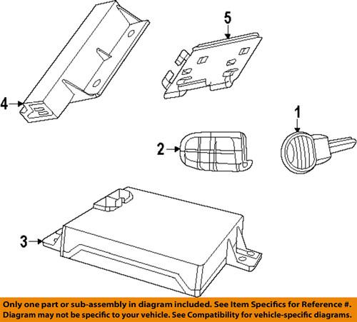 Dodge oem 68051387ae keyless entry-transmitter