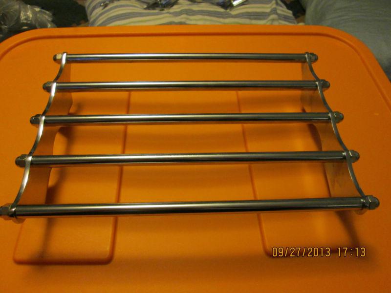 Chrome luggage rack for antique and vintage harley-davidson or indian new