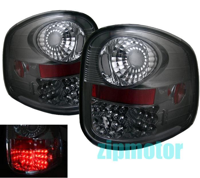 97 98 99 00 ford f-150 flareside led tail lights smoke