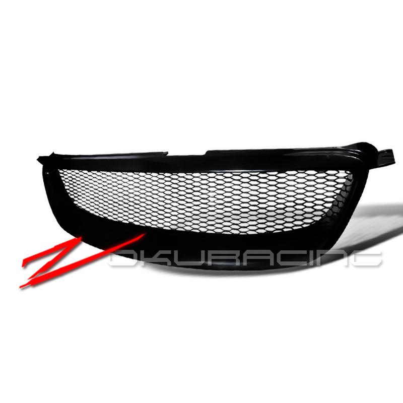 2003-2008 toyota corolla jdm front grill grille black