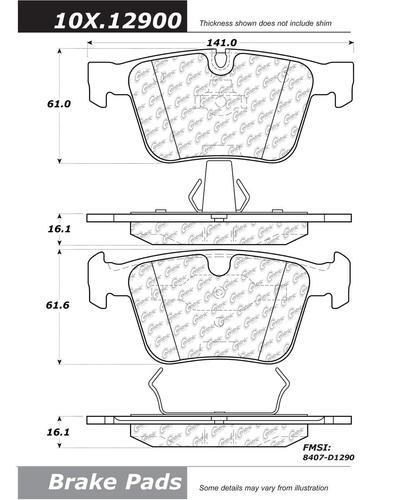 Centric 104.12900 brake pad or shoe, rear