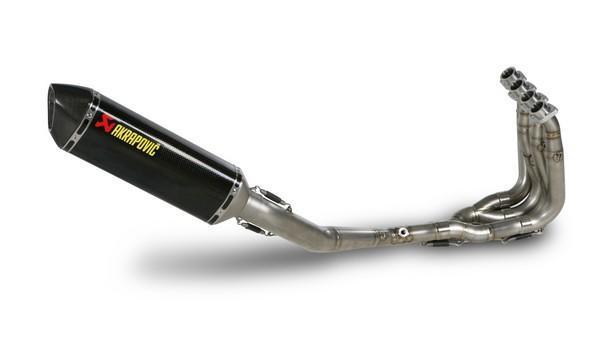 Akrapovic evolution 4:2:1 full exhaust system hex ti/ti/cf/cf for suz gsx-r1000