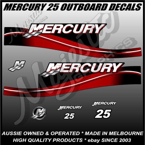 Mercury - 25 hp - 2 stroke - outboard decals