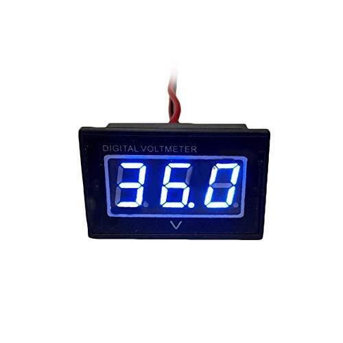 Automotive authority llc® 36v golf cart digital volt meter battery blue led