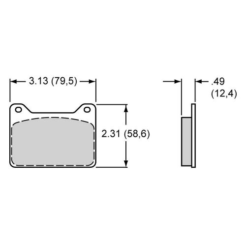 Wilwood 15e-8810k - polymatrix e street performance brake pads