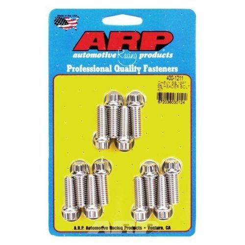 Arp 400-1211 - stainless steel polished header bolt kit