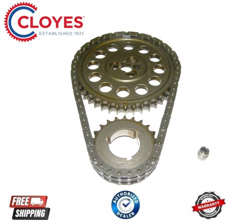 Cloyes engine timing set 9-3145a-5; hex-a-just true double roller for chevy sbc