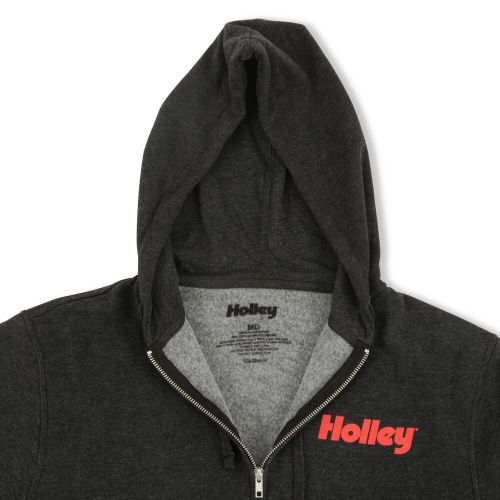 Holley 10433-smhol hooded sweatshirt full-zip - fleece - adult small - heather