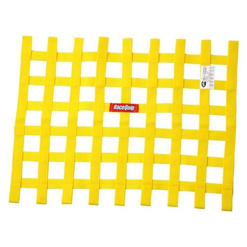 Racequip 725035rqp - yellow 18&#034; x 24&#034; size ribbon window net