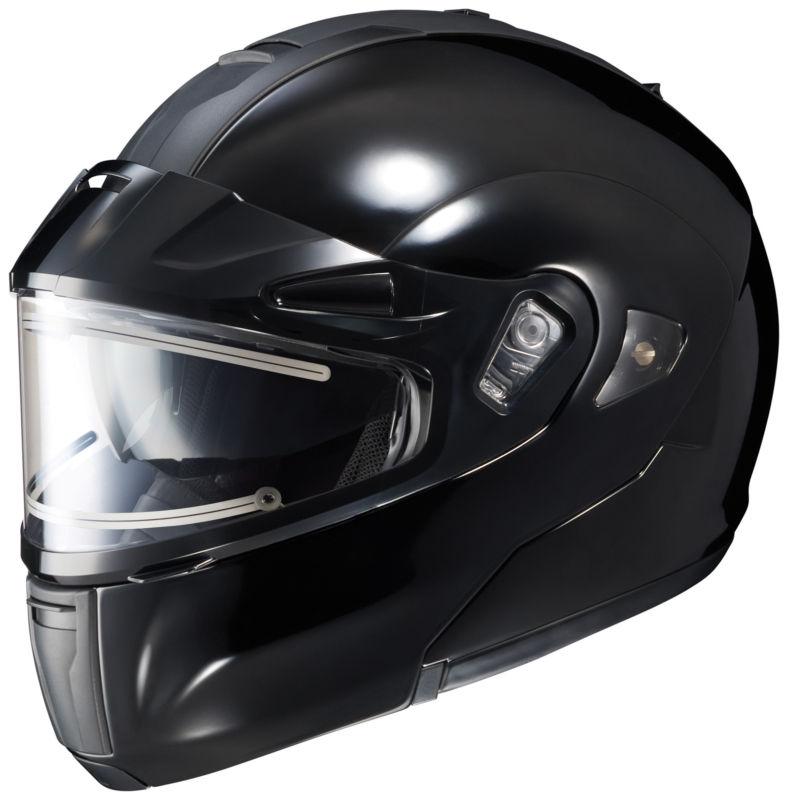 Hjc is-max bt black electric shield snowmobile bluetooth helmet size xlarge xl