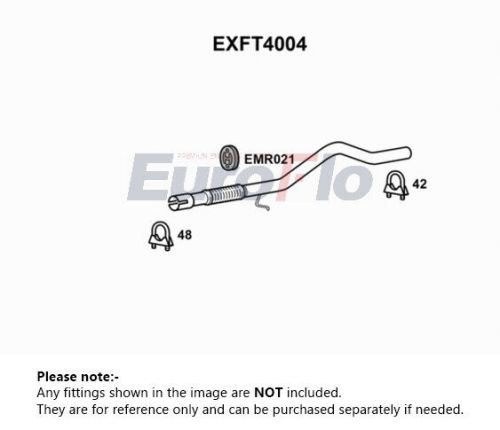 Exhaust pipe centre exft4004 euroflo 46779640 genuine top quality guaranteed new