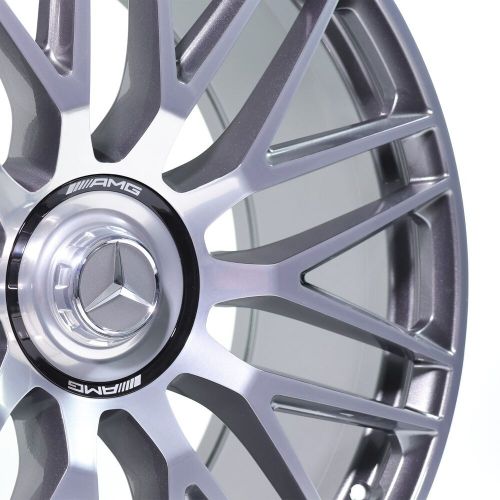 1x (or set) amg wheel hub cover forged rims hub cap chrome genuine mercedes-benz