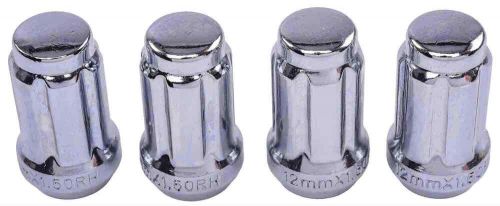 Jegs 65436 spline drive lug nuts, short closed-end [12mm x 1.5 rh, chrome]