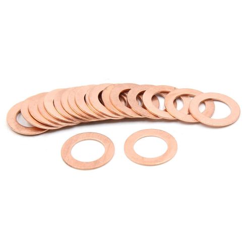 20pcs 15mm inner dmr. copper washers car flat seals rings-