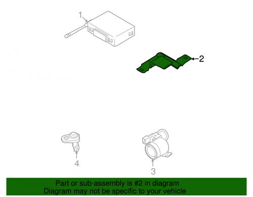 Genuine gm receiver bracket 96540657