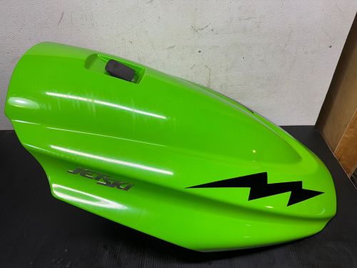 Oem kawasaki stx 15f  hood /  front hatch green      14091-3778-777