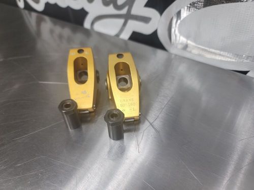 2 new crane cams gold race extruded rocker arms 1.6 ratio. 7/16 stud.  set of 2