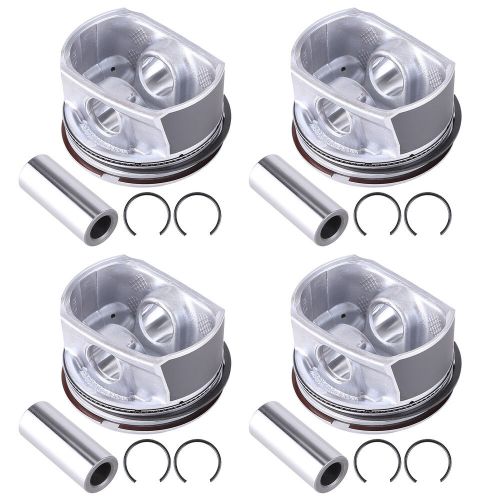 4x piston &amp; ring for 11257576973 mini r55-r61 n14 turbo cooper countryman 06-16