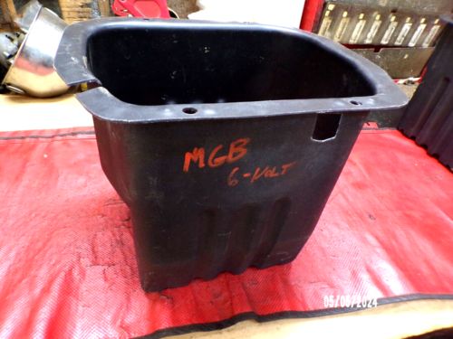 Mgb, mgc, mgb gt, plastic battery box insert for 6 volt battery, cut for cable ,