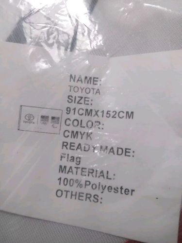 Toyota flag polyester 91cm x 152cm