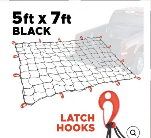 New powertye 5’ x 7’ truck bed cargo net w/ latch hooks