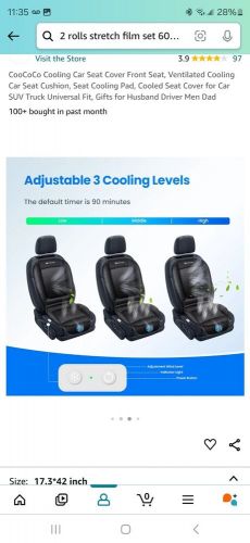 Coococo cooling car seat cover front seat, ventilated cooling car seat cushion,