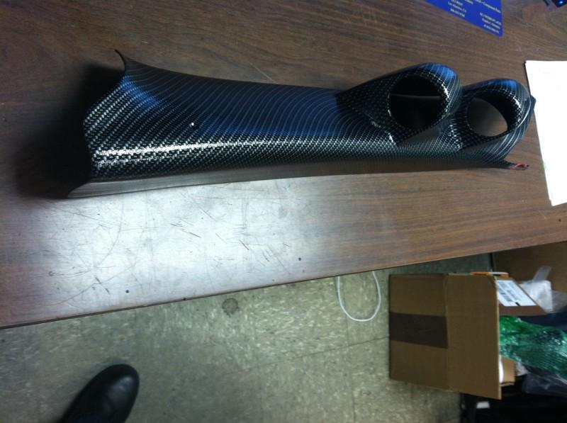 Jeep grand cherokee srt-8, 6.1 full dual gauge a pillar pod mount carbon fiber