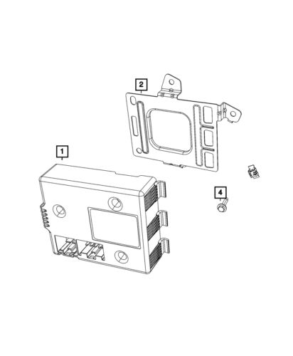 Genuine mopar module bracket 68346572ab