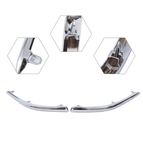 Pair front bumper molding for toyota 4runner limited w/chrome trim 2014-2020