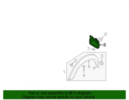 Genuine mitsubishi mud guard mr230943