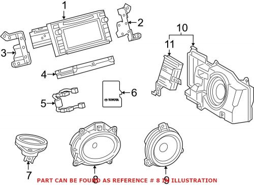 Genuine oem front speaker 8616004130 for toyota