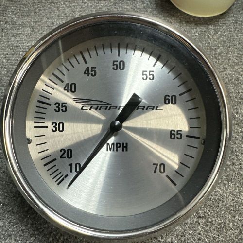 Chaparral oversized 4 3/4in mph speedometer gauge chrome face bezel marine boat