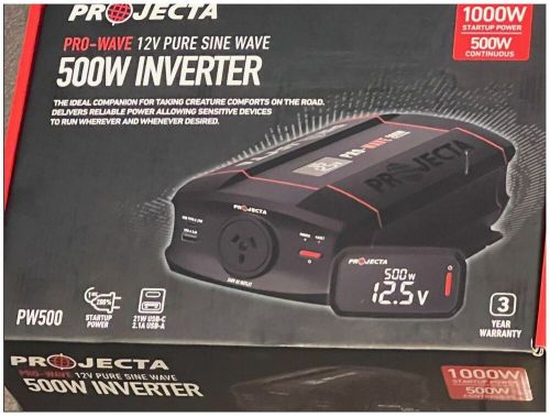 Projecta 500w 12v pure sine wave inverter pw500