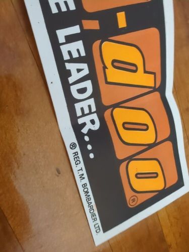 Vintage bombardier 1, ski-doo follow the leader... bumper sticker