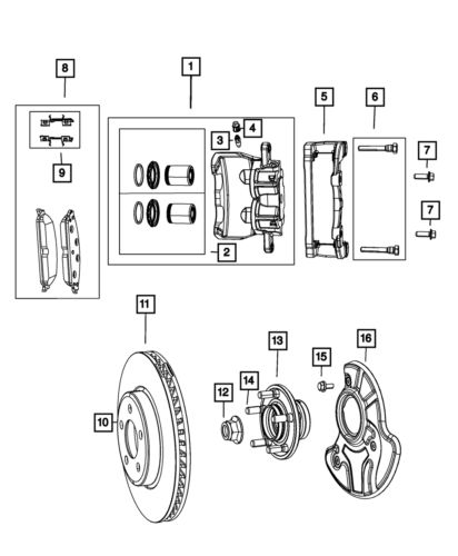 Genuine mopar brake rotor magneti marelli 2amv9197ag