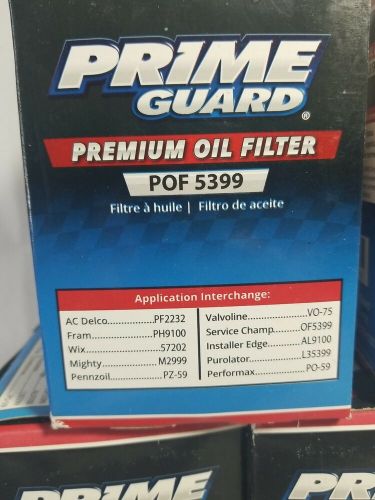 5 pack prime guard engine oil filters pof 5399