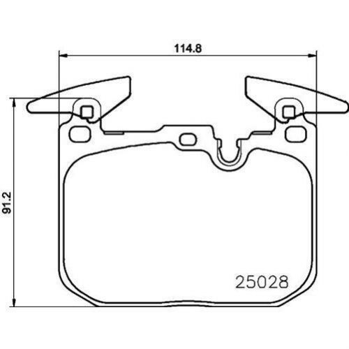 For bmw 435d f32 f33 f36 mintex racing front brake pads &amp; wear sensor mrm1801