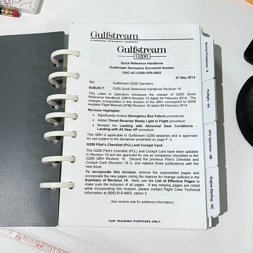 Gulfstream g200 quick reference handbook