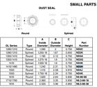 Neapco nd2c, series 1280 &amp; 1310 dust seal