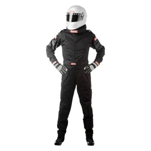 Racequip 110002rqp - 110 series black s single layer racing suit