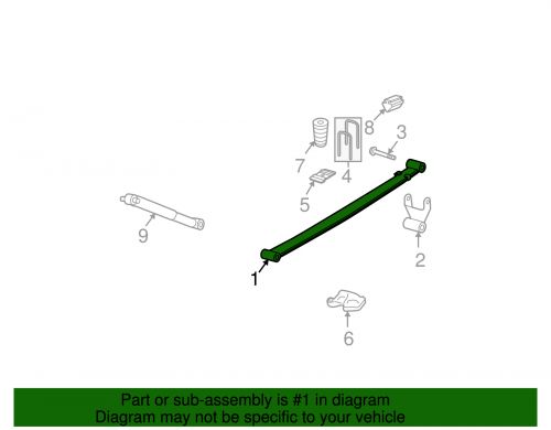 Genuine gm rear leaf spring 84950709