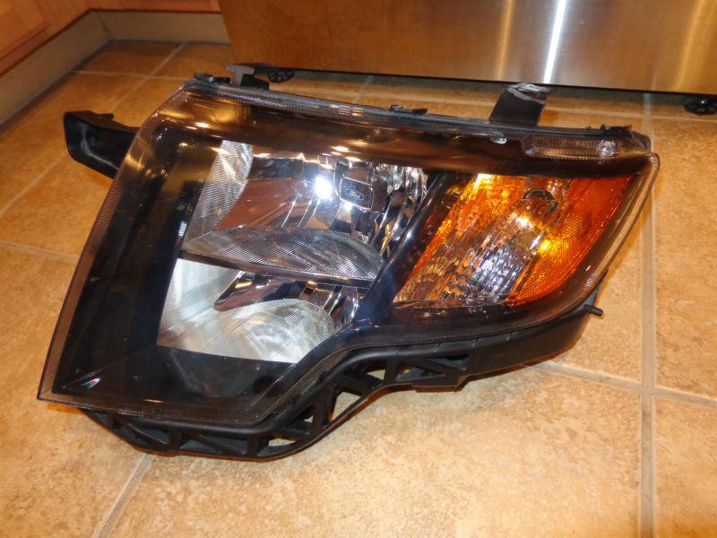 07-10 ford edge sport left headlight w/ dark bezel (9t4j 13006 aa)