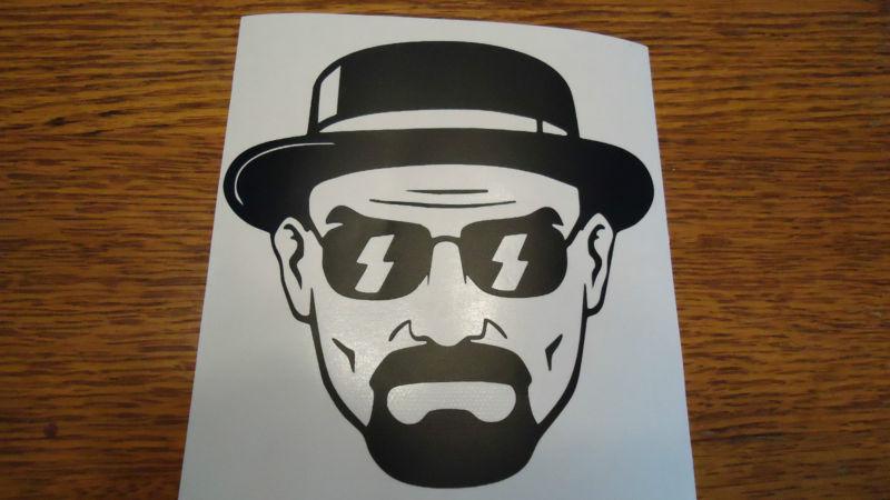 Breaking bad heisenberg walter white decal choice of colors