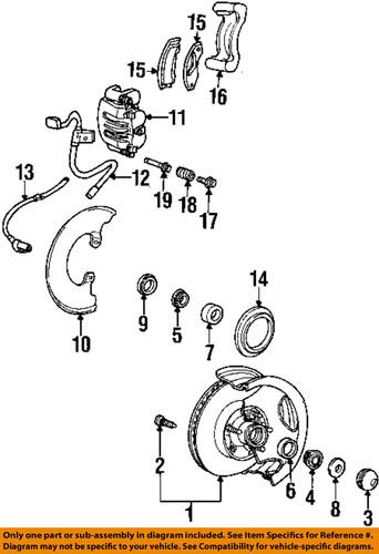 Ford oem bl5z-2001-a brake pad or shoe, front/disc brake pad