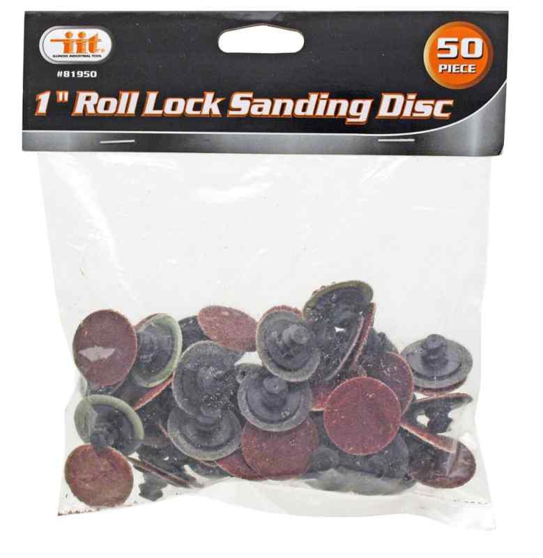 50 pc 1" roll lock roloc rolok sanding disc cookie set 36 60 80 120 220 grit