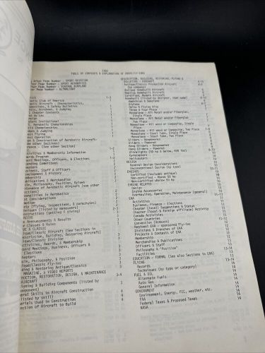 Reference guide to experimental aircraft association articles 1982