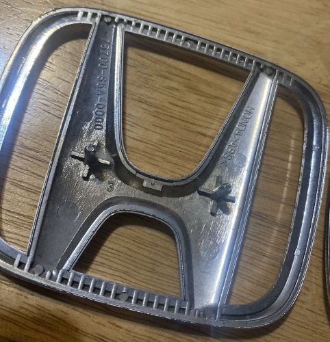 2 honda oem 2001- 2003 civic rear trunk emblem badge logo name 75700-s5a-0000